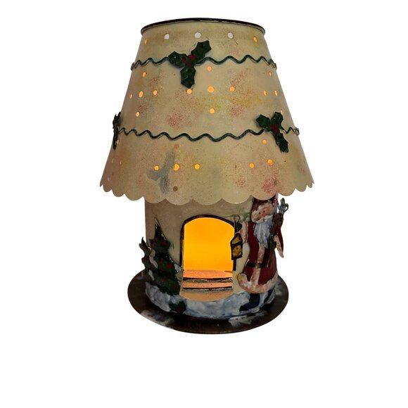 JCPenney Holiday Novelties Santa House Candle Holder W/Box Candle Not Included - Picture 6 of 8